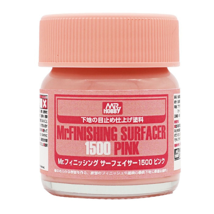 Mr Hobby SF292 Mr Finishing Surfacer 1500 Pink 40ml - BlackMike Models