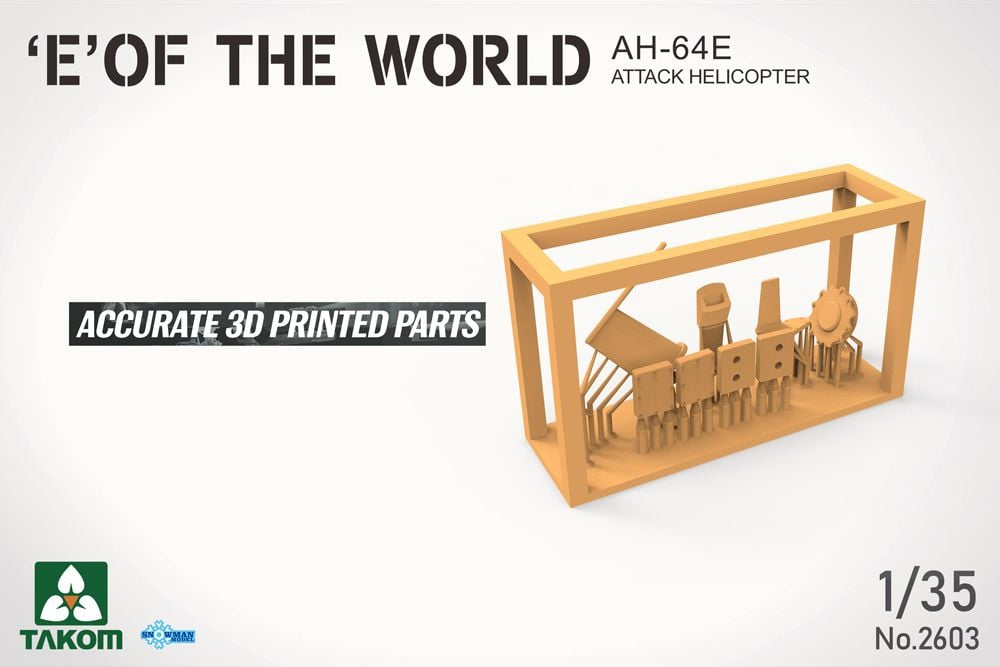 Takom 2603 1/35 scale AH-64E Apache E of the World Limited Edition kit - BlackMike Models