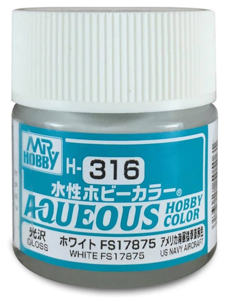 Mr Hobby H316 FS17875 White acrylic paint - BlackMike Models