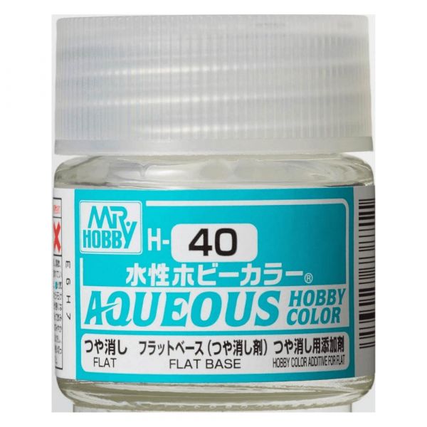 Mr Hobby H40 Flat Base additive for acrylic paint 10ml - BlackMike Models