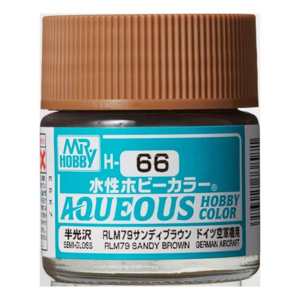 Mr Hobby H66 RLM79 Sandy Brown acrylic paint - BlackMike Models