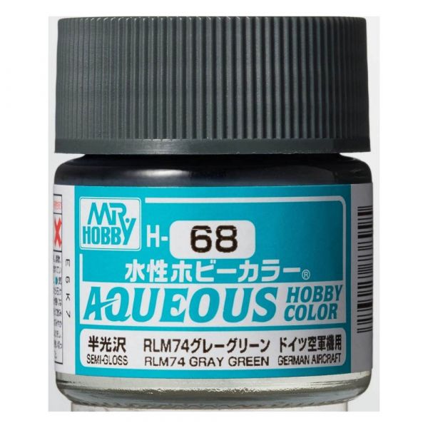 Mr Hobby H68 RLM74 Dark Gray acrylic paint - BlackMike Models