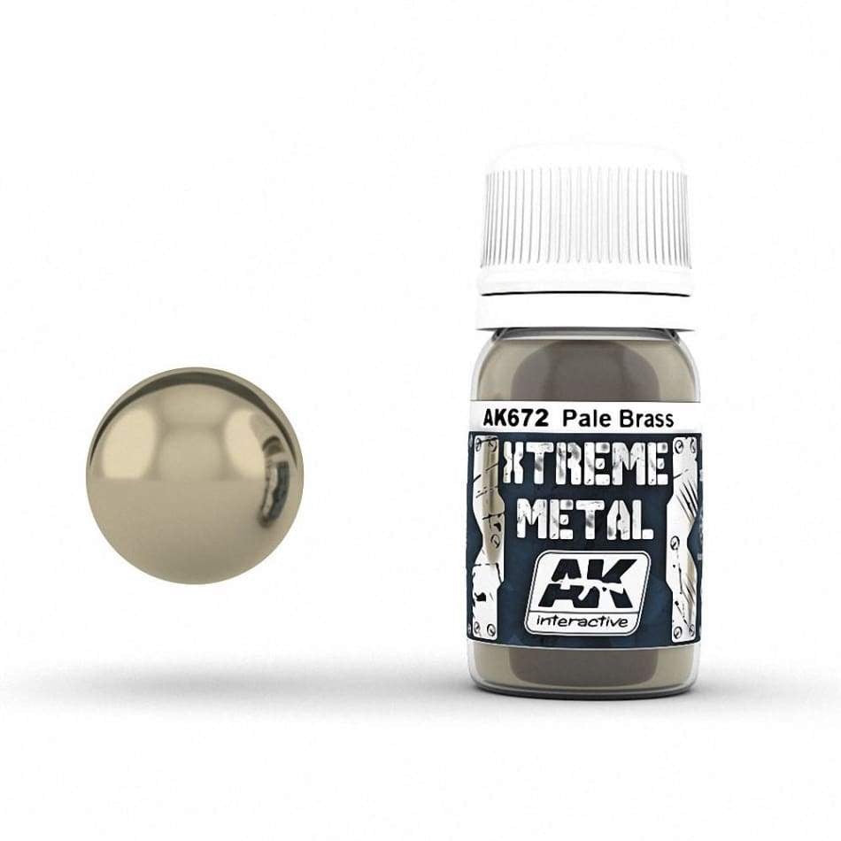 AK Interactive AK672 Xtreme Metal Pale Brass - BlackMike Models