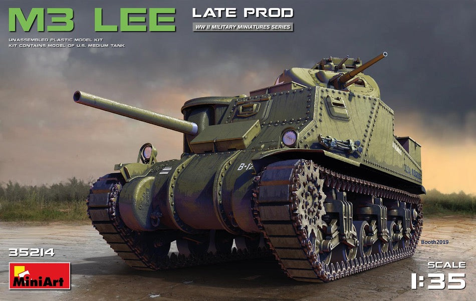 Miniart 35214 1/35 M3 Lee Late Production boxart - BlackMike Models