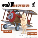 Suyata SK003 SPAD XIII & Rickenbacker Cartoon Fighter plastic kit - assembled example