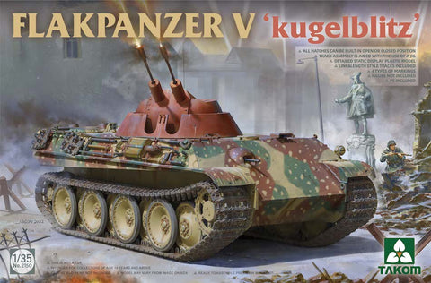 Takom 2150 1/35 scale Flakpanzer V "Kugelblitz" kit - BlackMike Models