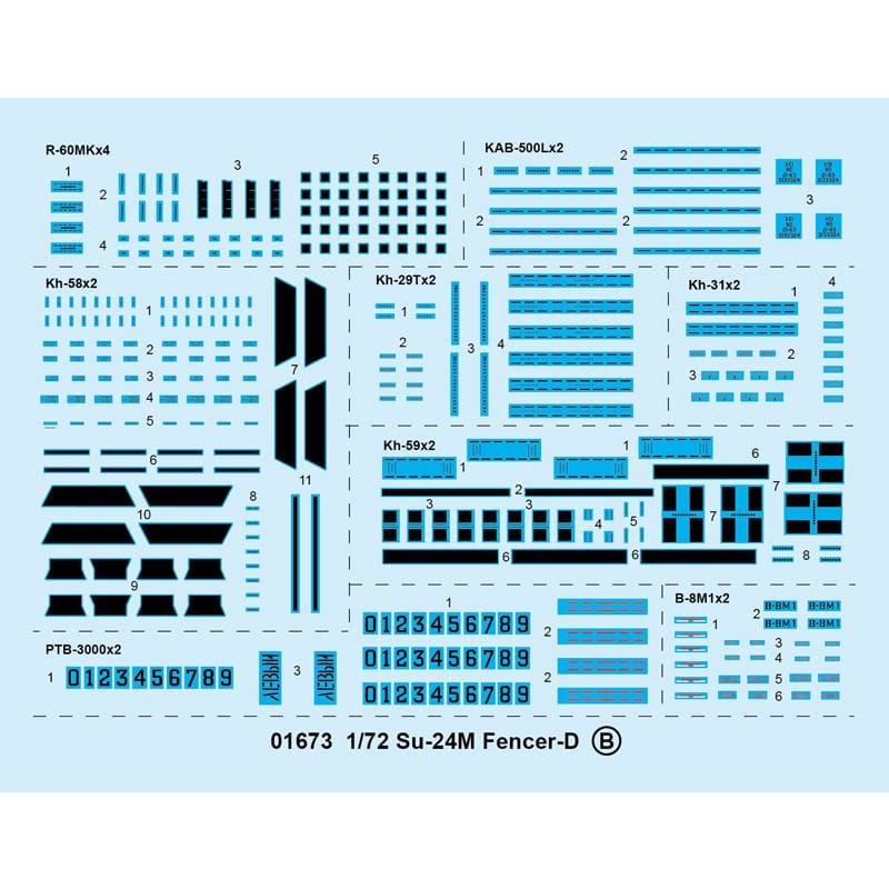 Trumpeter 01673 1/72 Sukhoi Su-24M Fencer D - BlackMike Models