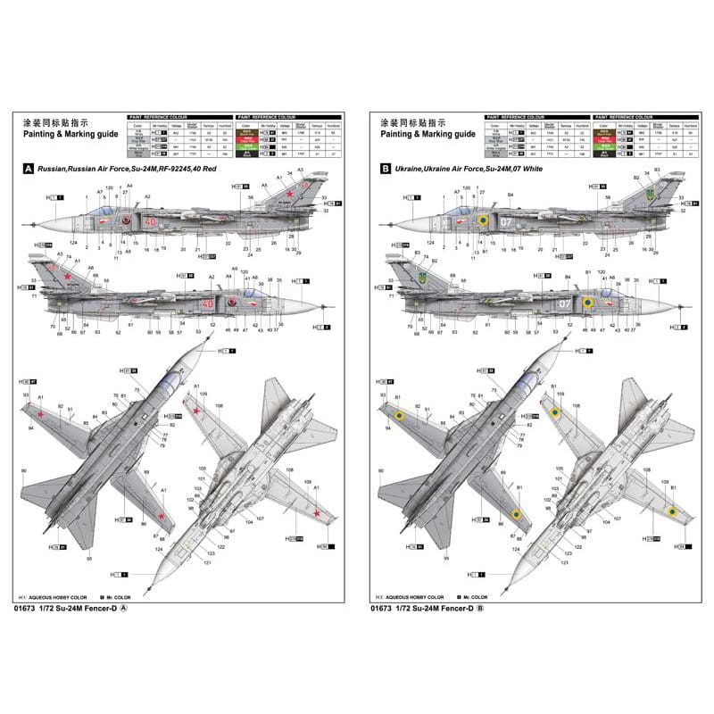 Trumpeter 01673 1/72 Sukhoi Su-24M Fencer D - BlackMike Models