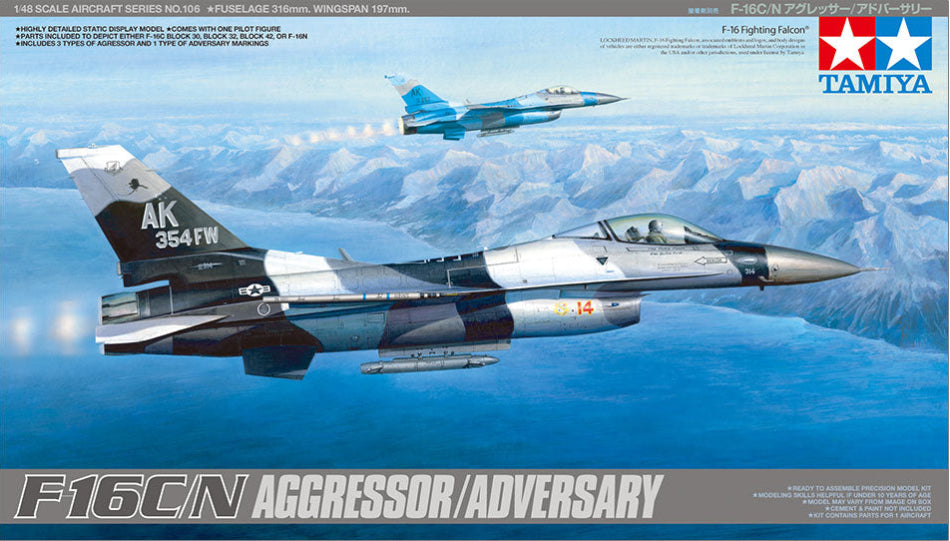 Tamiya 61106 F-16C/N Aggressor/Adversary boxart