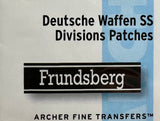 Archer Fine Transfers FG35059 1/35 Deutsche Waffen SS Divisions Uniform Patches Transfers - BlackMike Models
