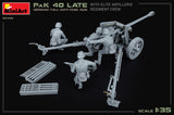 Miniart 35409 1/35 scale German 7.5cm PaK 40 Late with Elite Crew kit - BlackMike Models
