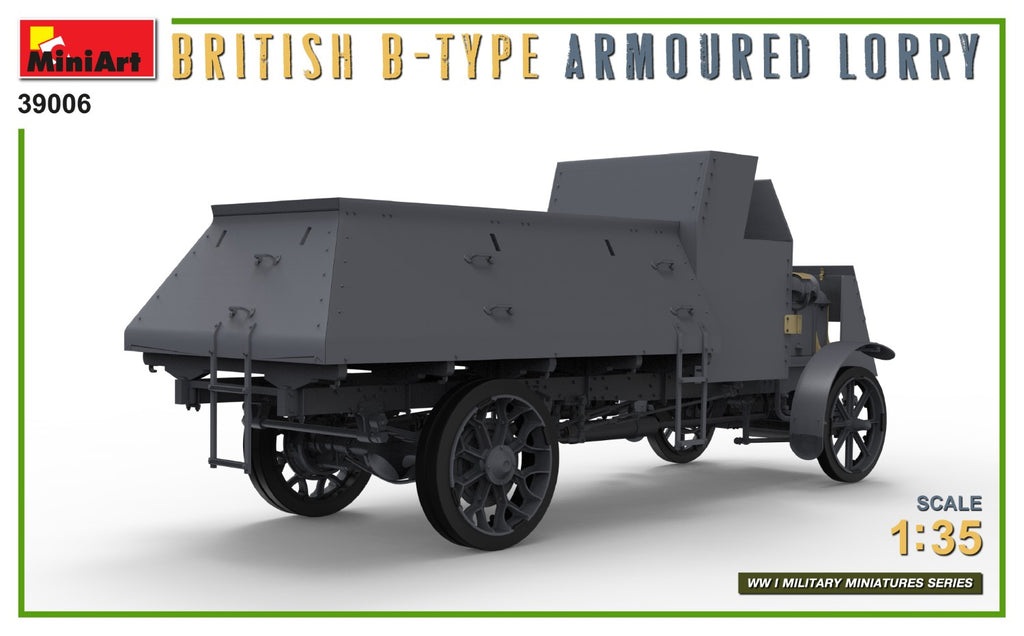 Miniart 39006 1/35 scale WW1 British B-Type Armoured Lorry kit - BlackMike Models