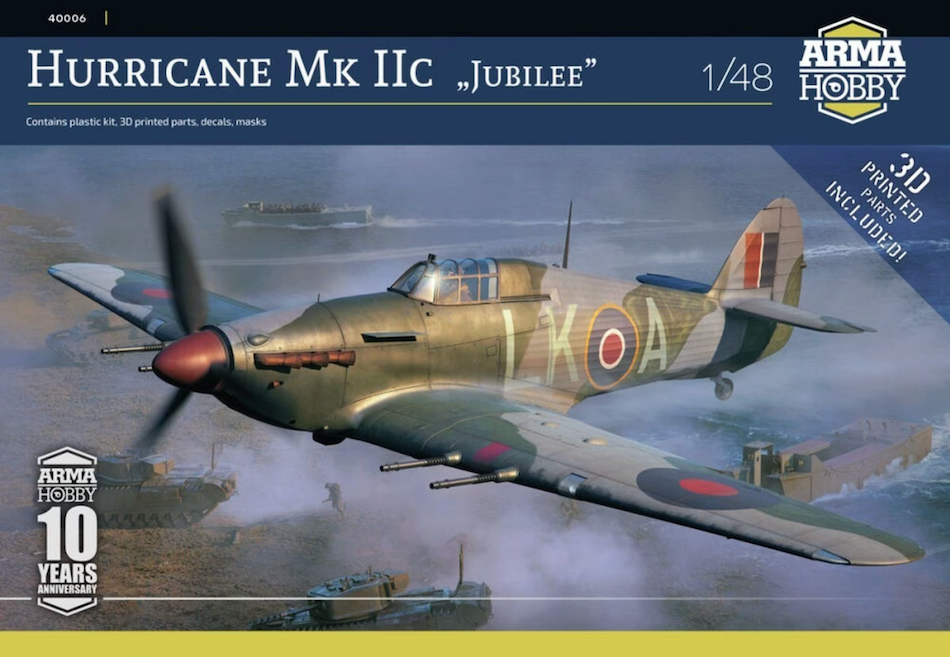 ARMA Hobby 40006 1/48 Hawker Hurricane "Jubilee" Ltd Ed kit - BlackMike Models