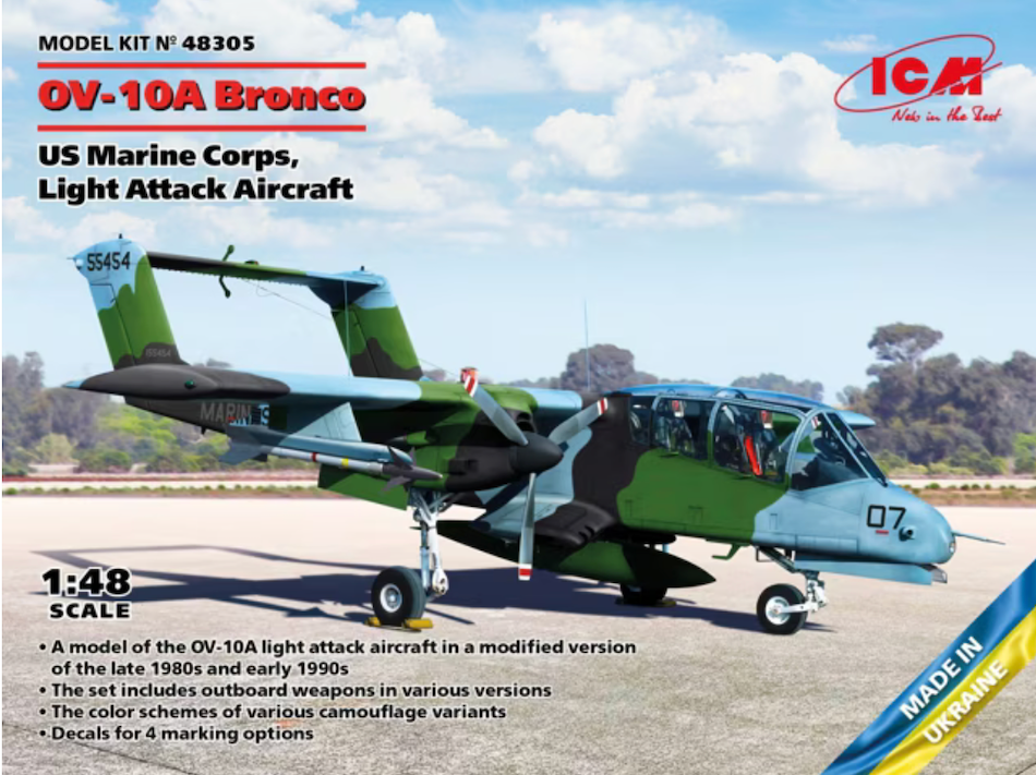 ICM 48305 1/48 OV-10A Bronco US Marines Attack Aircraft kit