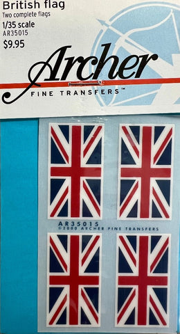 Archer Fine Transfers AR35015 1/35 British Flag Transfer set - BlackMike Models
