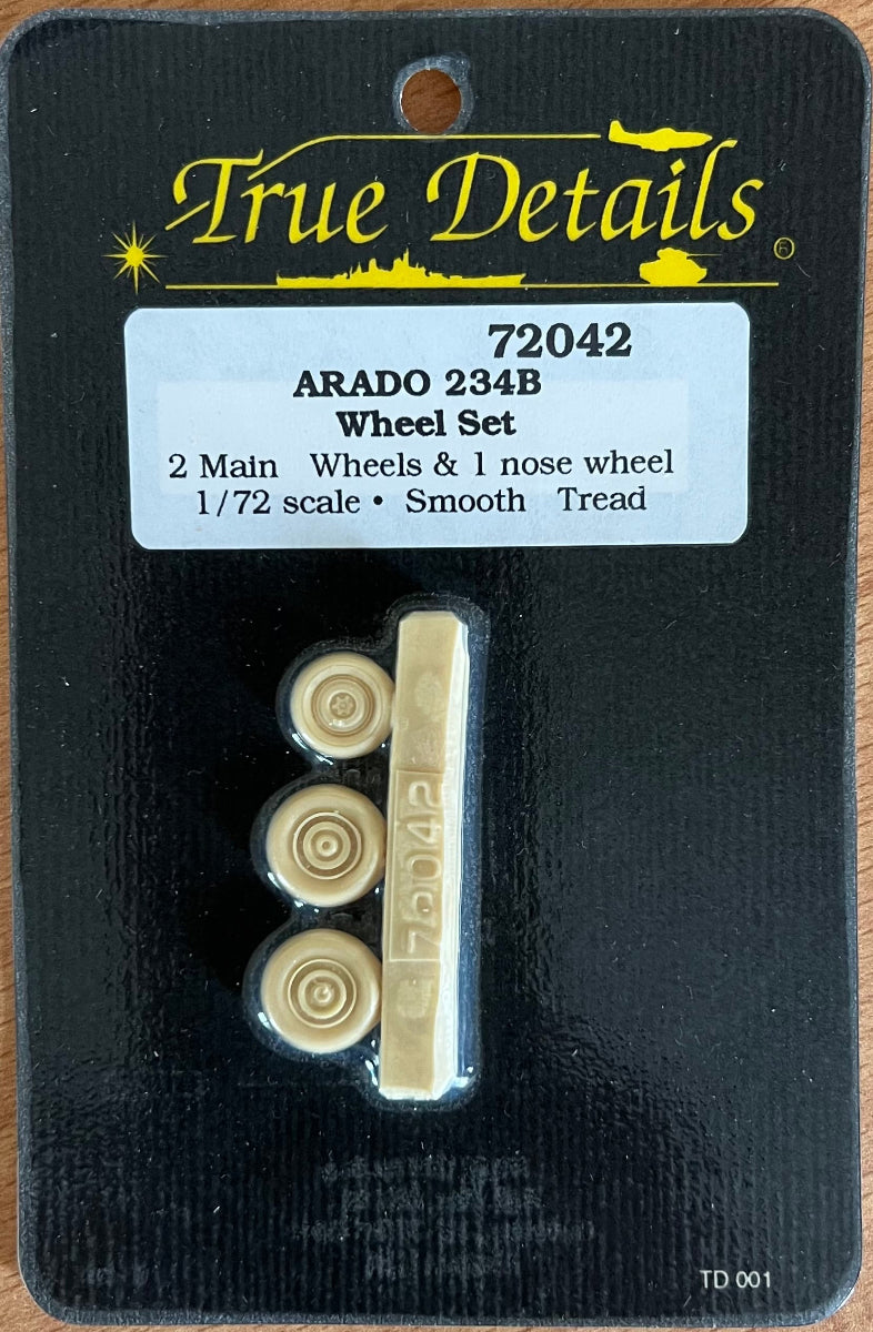 set of resin replacement wheels for Arado Ar234B kits