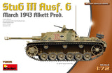 Miniart 72105 1/72 scale StuG III Ausf. G March 1943 Alkett Production kit - BlackMike Models