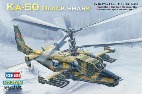 Hobby Boss 87217 1/72 Russian Ka-50 Black Shark kit - BlackMike Models