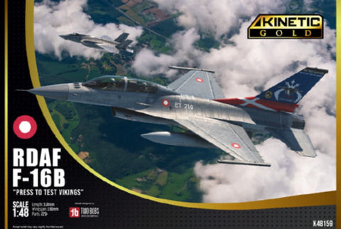 Kinetic K48159 1/48 RDAF F-16B "Press to test Vikings" kit