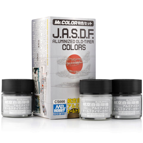 Mr Color CS666 JASDF Aluminised Old-Timer Colors paint set - BlackMike Models