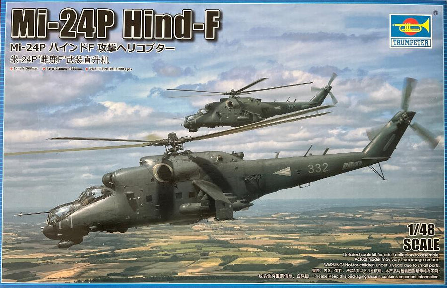 Trumpeter 05829 Mi-24P Hind-F 1/48 Model Kit - A-Z Toy Hobby Trumpeter 05829 Mi-24P Hind-F 1/48 Model Kit - A-Z Toy Hobby
