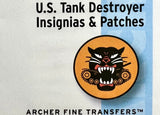 Archer Fine Transfers FG35027 1/35 US Tank Destroyer patches & Vehicle Insignia Transfer set - BlackMike Models