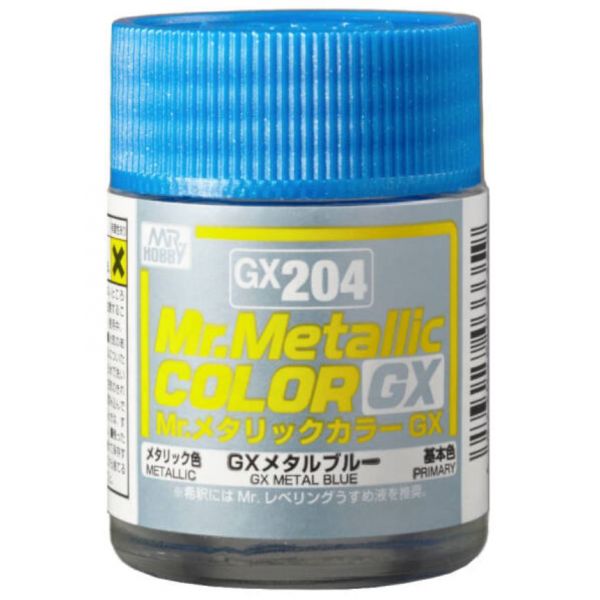 Mr Metallic Color GX204 Metal Blue 18ml - BlackMike Models
