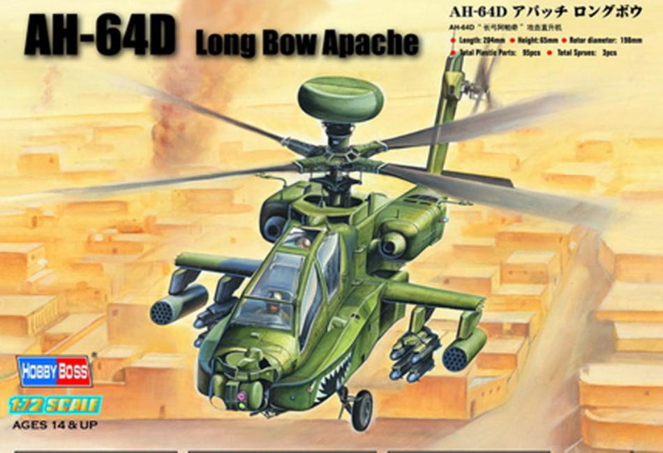 Hobby Boss 87219 1/72 AH-64D Apache Longbow kit - BlackMike Models