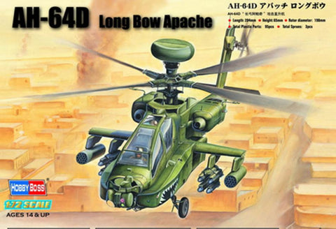 Hobby Boss 87219 1/72 AH-64D Apache Longbow kit - BlackMike Models
