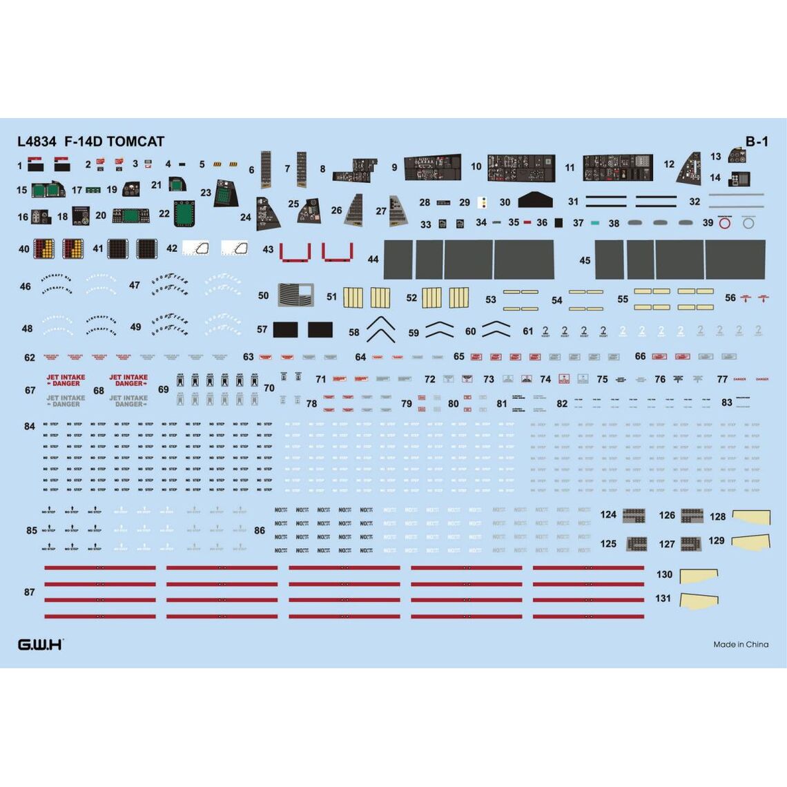 Great Wall Hobby L4834 1/48 scale F-14D Tomcat kit - BlackMike Models 