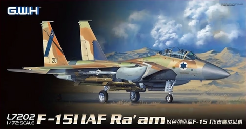 Great Wall Hobby L7202 1/72 scale F-15I Ra'am IAF aircraft kit - BlackMike Models