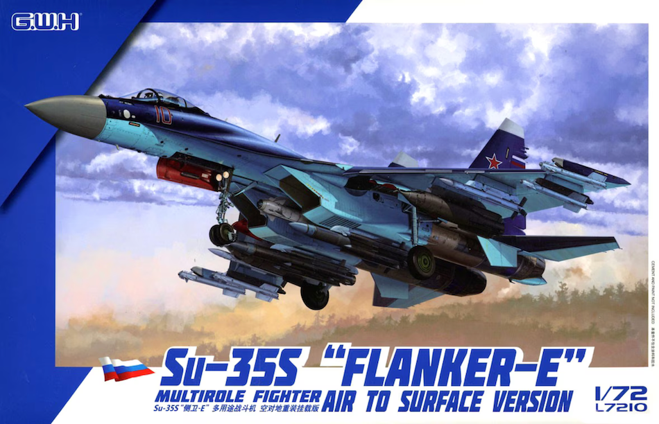 Great Wall Hobby L7210 1/72 scale Su-35S Flanker E Air to Ground version kit - BlackMike Models