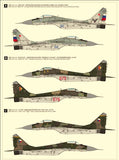Great Wall Hobby L7212 1/72 scale Mig-29 Fulcrum A 9-12 Late type kit decal options 1 - BlackMike Models