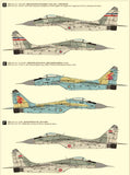 Great Wall Hobby L7212 1/72 scale Mig-29 Fulcrum A 9-12 Late type kit decal options 2 - BlackMike Models