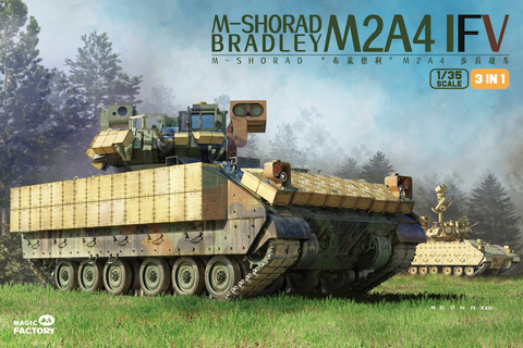 Magic Factory 1/35 Bradley M-SHORAD M2A3/4 IFV 3 in 1 kit - BlackMike Models