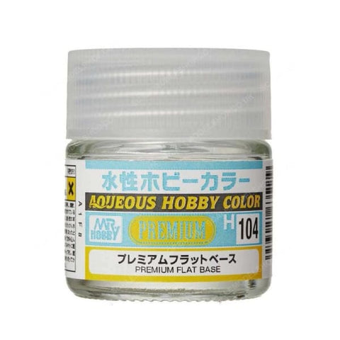 Mr Aqueous Hobby H104 Premium Flat Base 10ml - BlackMike Models