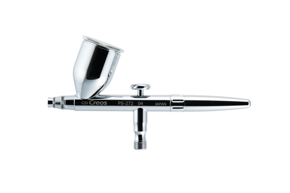 PS-272 airbrush gun with 'Creos' branding on a white background