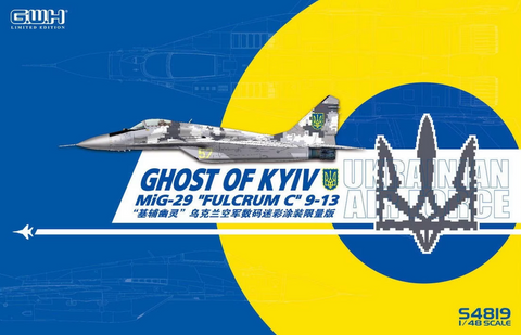 Great Wall Hobby S4819 1/48 scale Mig 29 Fulcrum C Ghost of Kyiv kit  - BlackMike Models