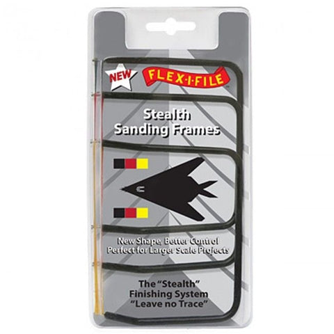 Flex-i-File FF007 Stealth Sanding Frame Set (x3 Frames) - BlackMike Models