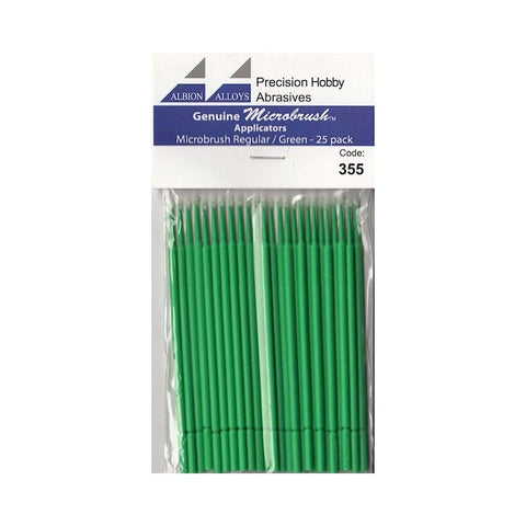 Albion Alloys AA355 Microbrush Regular/Green Pack - BlackMike Models