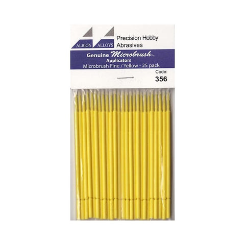 Albion Alloys AA356 Microbrush Fine/Yellow Pack - BlackMike Models