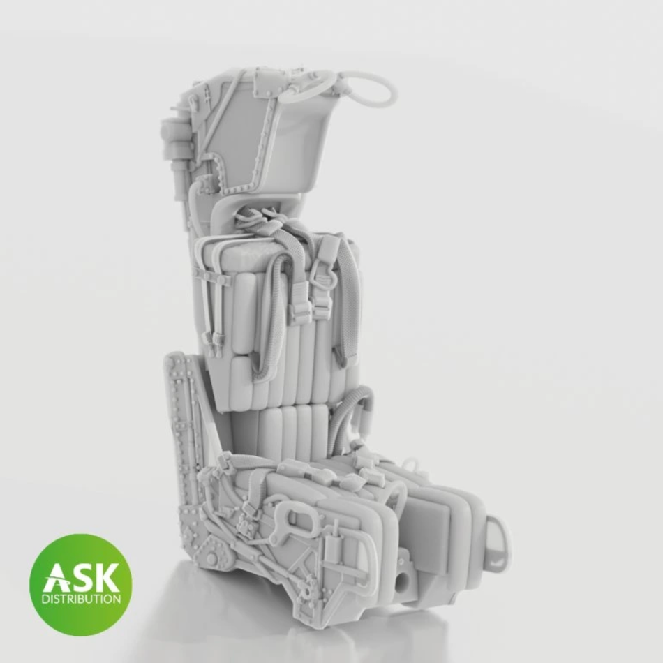 1/48 scale GRU-7A ejector seat on a white background