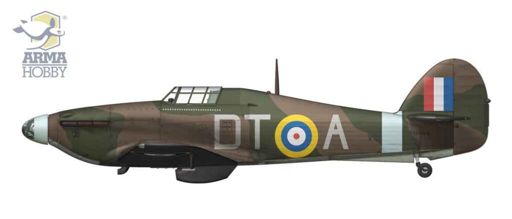 ARMA Hobby 1/48 Hurricane Mk.I kit decal option 1