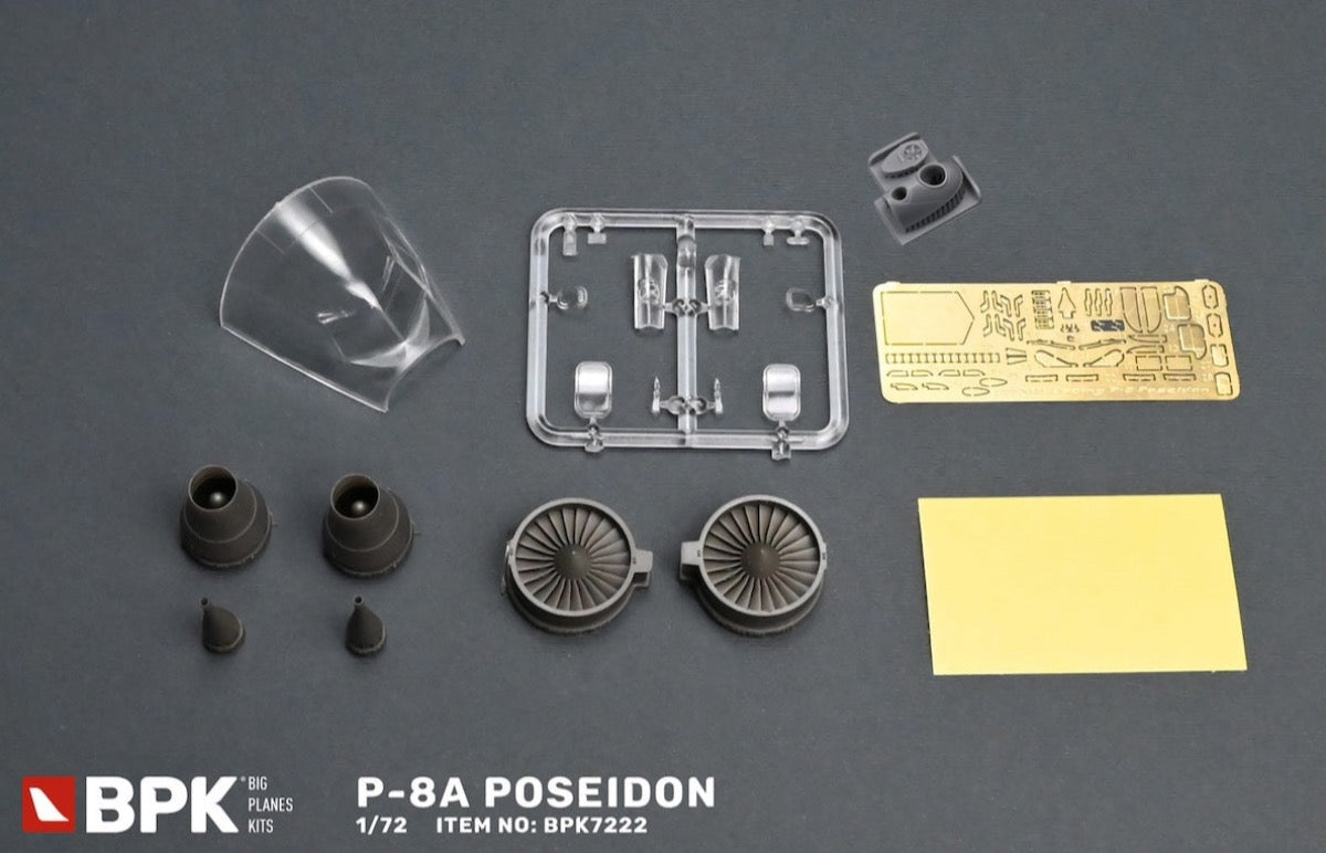 Big Planes Kits 7222 1/72 scale Boeing P-8A Poseidon model kit parts 6 - BlackMike Models