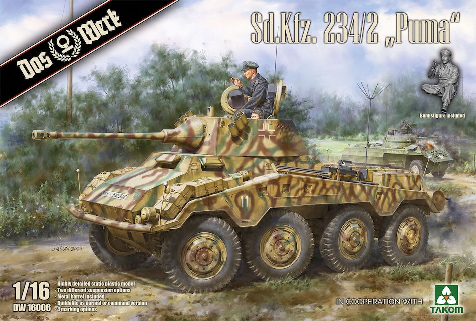 Das Werk DW16006 1/16 scale Sd.Kfz. 234/2 "Puma" kit - BlackMike Models