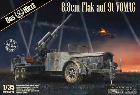 Das Werk Dw35024 1/35 scale 8.8cm Flak on 9T Vomag truck kit - BlackMike Models