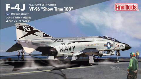 Finemolds 1/72 scale F-4J VF-96 Showtime 100 fighter kit box