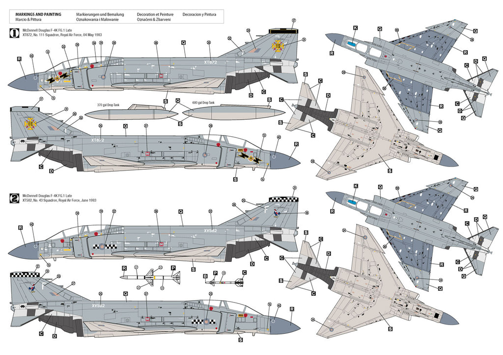 Hobby 2000 72081 1/72 F-4K Phantom FG.1 Late Vol.1 kit