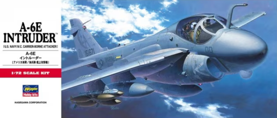 Hasegawa 00338 1/72 scale Grumman A-6E Intruder kit - BlackMike Models