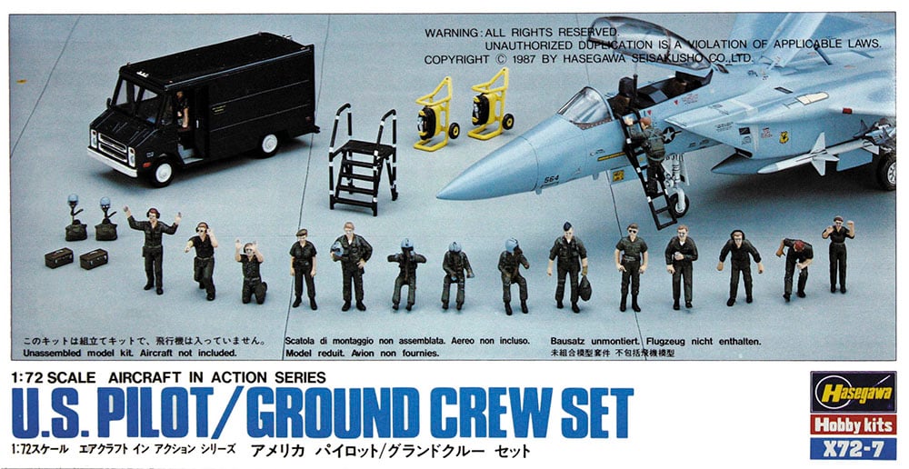 Hasegawa U.S. Pilots and Ground Crew set box art